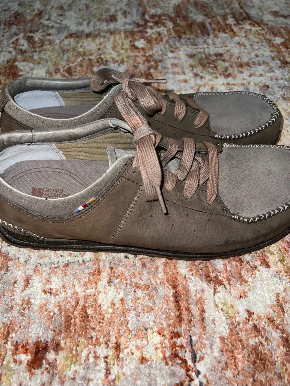 The North Face Men's Brown Suede Lace-Up Moccasin Sneakers Hayden Shoes